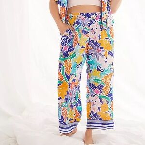 NWT Anthropologie Sisters Gulassa Floral Pajamas Pants